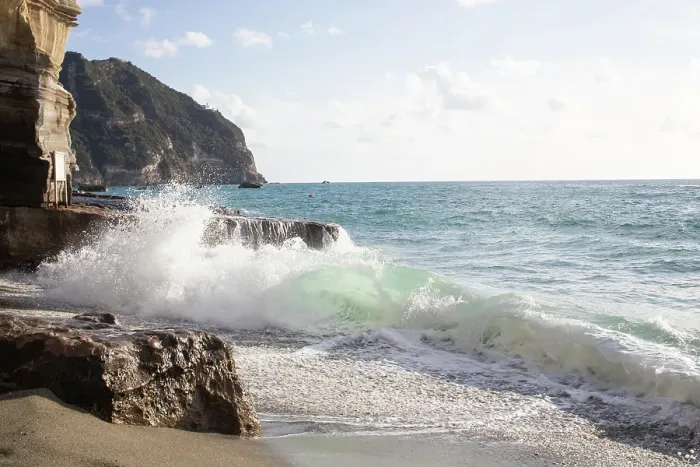 Framed Print : Big waves in the sea summer background, Italy Framed Print : Big waves in the sea summer background, Italy