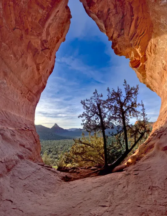 Framed Print : The Birthing Cave on the side of Mescal Mountain where Indian women came to give birth in ancient times, Sedona, Arizona, United States of America, North America Framed Print : The Birthing Cave on the side of Mescal Mountain where Indian women came to give birth in ancient times, Sedona, Arizona, United States of America, North America