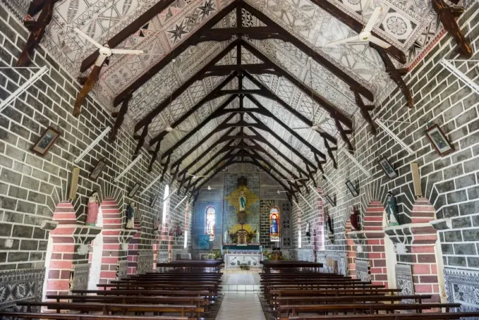 Framed Print : Bishop seat and church, Wallis, Wallis and Futuna, South Pacific, Pacific Framed Print : Bishop seat and church, Wallis, Wallis and Futuna, South Pacific, Pacific