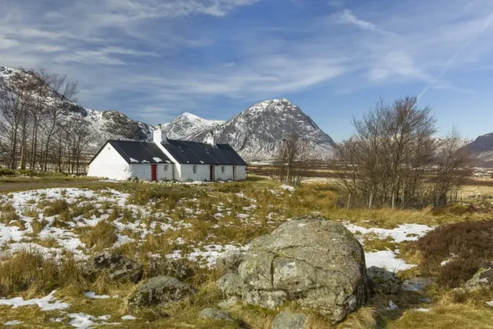 Framed Print : Black Rock Cottage and Buachaille Etive Mor, Glen Coe, Argyll and Bute, Scotland Framed Print : Black Rock Cottage and Buachaille Etive Mor, Glen Coe, Argyll and Bute, Scotland