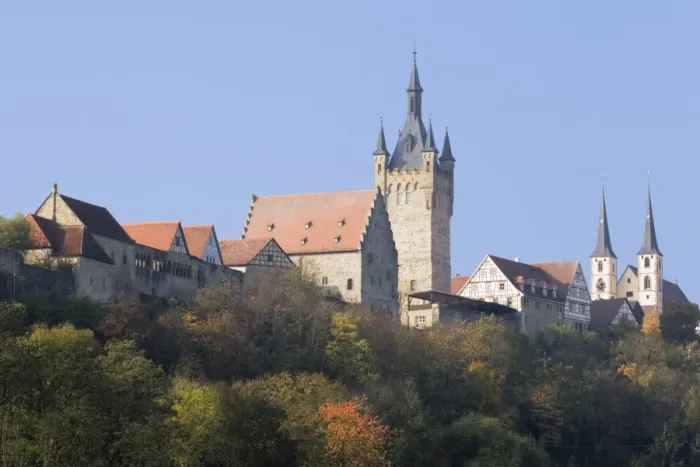 Framed Print : Blauer Turm Tower and St. Peter collegiate church, Bad Wimpfen, Neckartal Valley, Baden Wurttemberg, Germany, Europe Framed Print : Blauer Turm Tower and St. Peter collegiate church, Bad Wimpfen, Neckartal Valley, Baden Wurttemberg, Germany, Europe