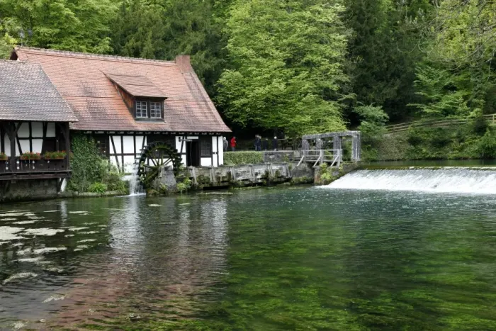 Framed Print : Mill at Blautopf, Blaubeuren, Swabian Mountains, Baden-Wurttemberg, Germany, Europe Framed Print : Mill at Blautopf, Blaubeuren, Swabian Mountains, Baden-Wurttemberg, Germany, Europe