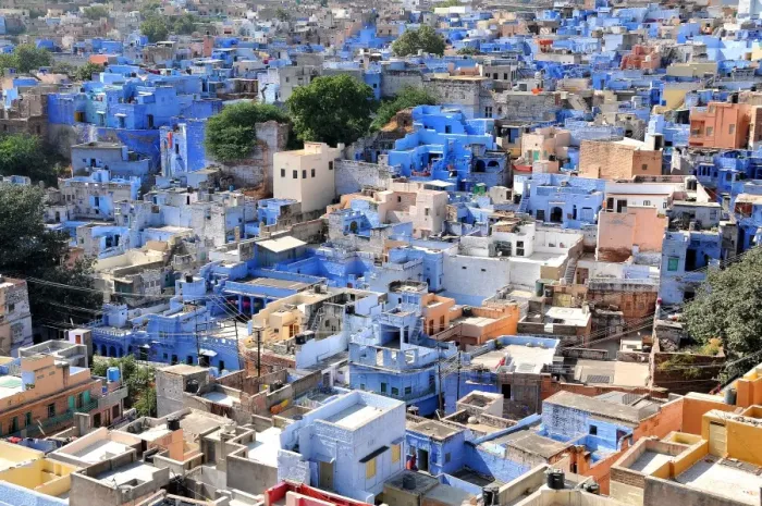 Framed Print : Blue City, Jodhpur, Rajasthan, India, Asia Framed Print : Blue City, Jodhpur, Rajasthan, India, Asia