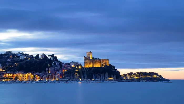 Framed Print : The blue hour at Lerici Castle, La Spezia province, Liguria, Italy, Europe Framed Print : The blue hour at Lerici Castle, La Spezia province, Liguria, Italy, Europe