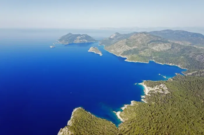 Framed Print : Blue Lagoon and Belcekiz beach, Fethiye, Aegean Turquoise coast, Mediterranean region Framed Print : Blue Lagoon and Belcekiz beach, Fethiye, Aegean Turquoise coast, Mediterranean region
