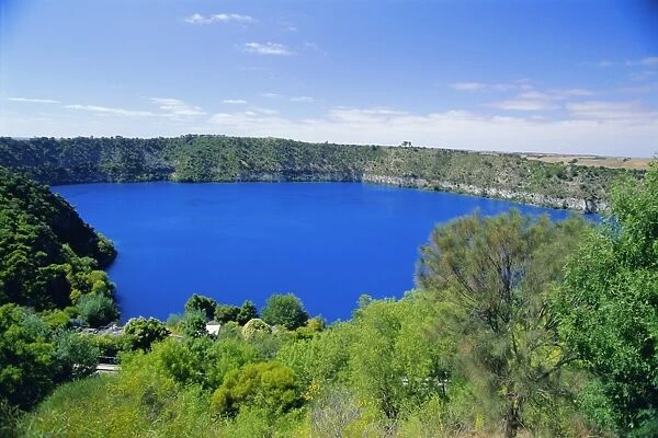 The Blue Lake, a natural reservoir and one of three crater lakes at the top of Mt Gambier