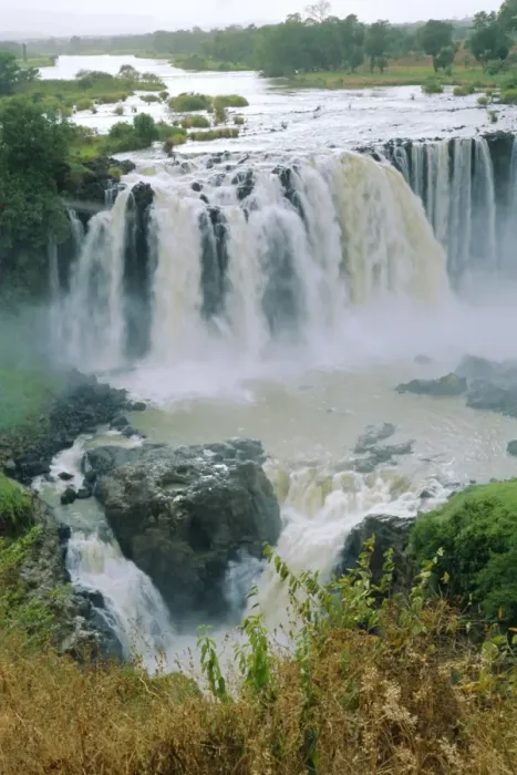 Framed Print : The Blue Nile, waterfalls near Lake Tana, Abyssinian Highlands, Gondor region