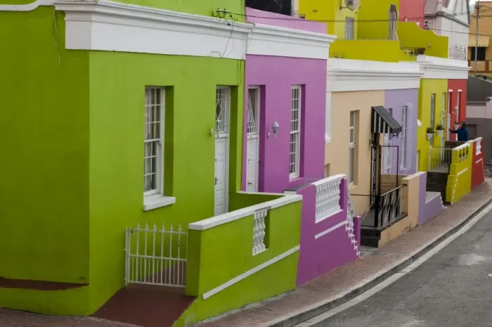Framed Print : Bo-Kaap district, Cape Town, South Africa, Africa