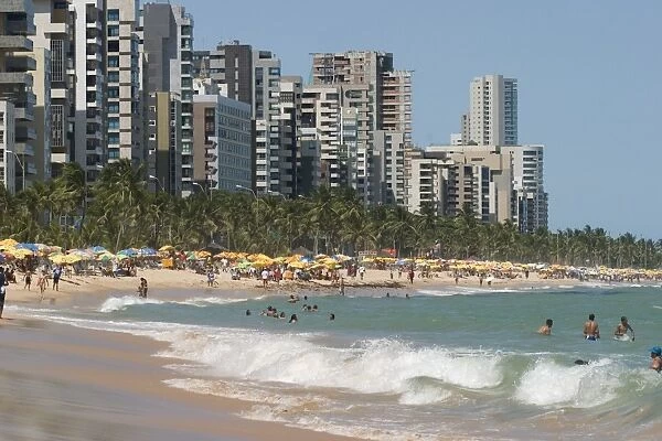 Boa Viagem beach, Recife, Pernambuco, Brazil, South America