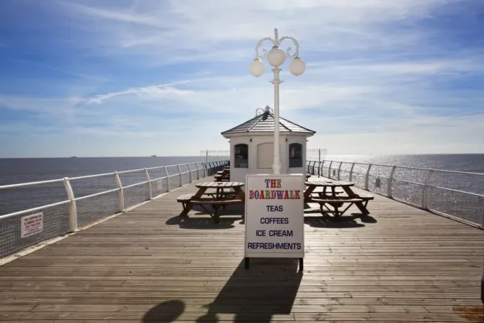 Framed Print : Boardwalk Cafe on the Pier at Felixstowe, Suffolk, England, United Kingdom, Europe Framed Print : Boardwalk Cafe on the Pier at Felixstowe, Suffolk, England, United Kingdom, Europe