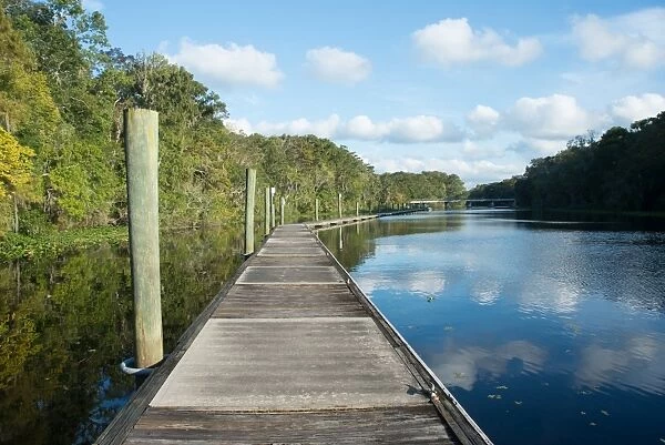 Boardwalk along Wades Creek, near St. Augustine, Florida, United States of America