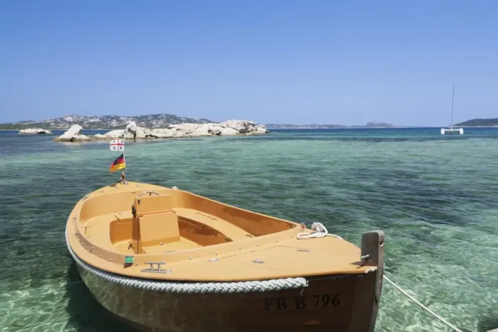 Framed Print : Boat at the beach, Palau, Sardinia, Italy, Mediterranean, Europe Framed Print : Boat at the beach, Palau, Sardinia, Italy, Mediterranean, Europe