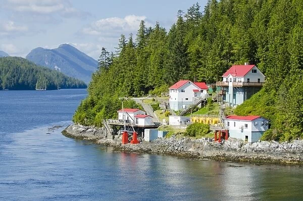 Boat Bluff Lightstation, Inside Passage, British Columbia, Canada, North America