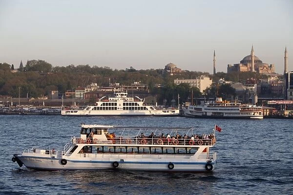Boat on the Bosphorus, Istanbul, Turkey, Europe