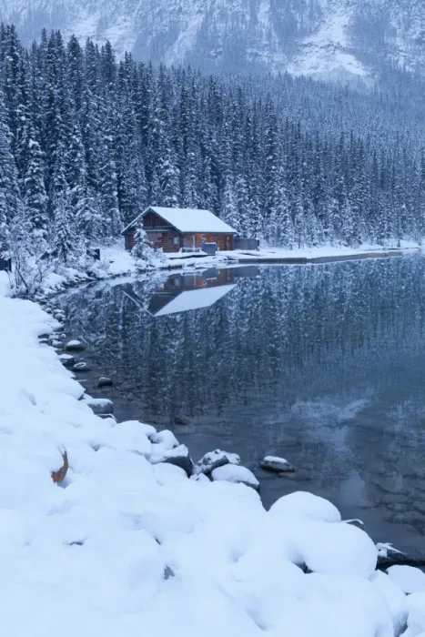 Framed Print : Boat house at Lake Louise, Banff National Park, UNESCO World Heritage Site, Rocky Mountains Framed Print : Boat house at Lake Louise, Banff National Park, UNESCO World Heritage Site, Rocky Mountains