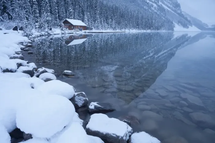 Framed Print : Boat house at Lake Louise, Banff National Park, UNESCO World Heritage Site, Rocky Mountains Framed Print : Boat house at Lake Louise, Banff National Park, UNESCO World Heritage Site, Rocky Mountains