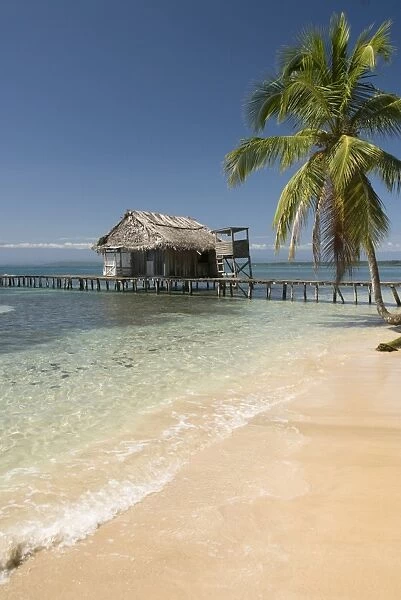 Boat jetty, Isla Bastimentos, Bocas Del Toro, Panama, Central America