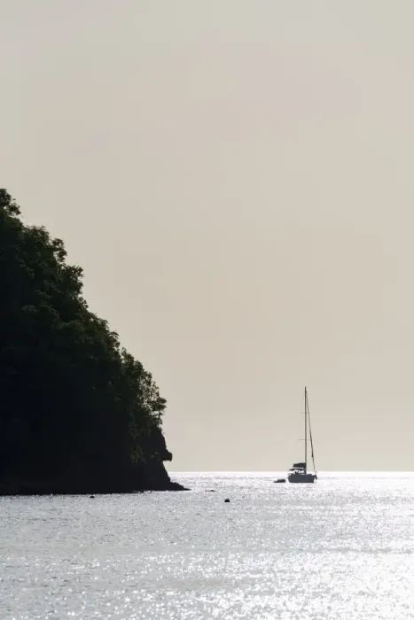 Framed Print : Boat moored off Marigot Bay at sunset, St. Lucia, Windward Islands, West Indies Caribbean Framed Print : Boat moored off Marigot Bay at sunset, St. Lucia, Windward Islands, West Indies Caribbean