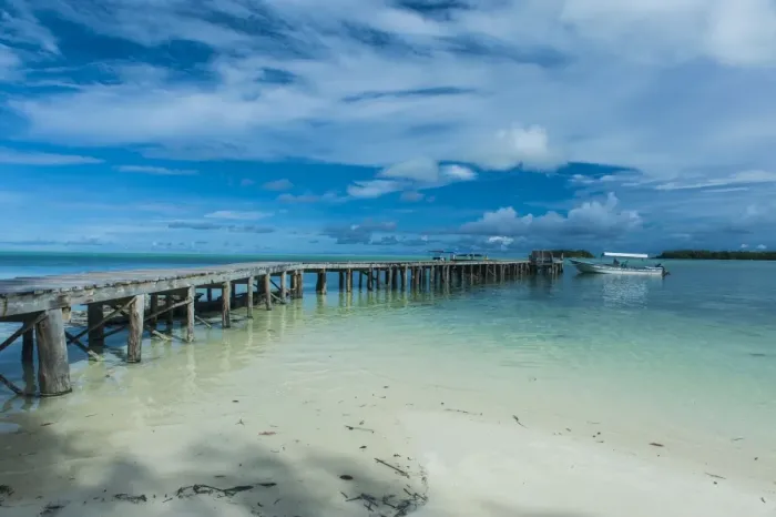 Framed Print : Boat pier on Carp island, one of the Rock islands, Palau, Central Pacific, Pacific Framed Print : Boat pier on Carp island, one of the Rock islands, Palau, Central Pacific, Pacific