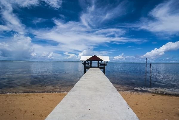 Boat pier in the north of the Island of Babeldoab, Palau, Central Pacific, Pacific