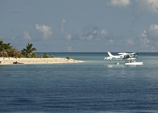 Boat plane off West coast of Viti Levu, Fiji, Pacific Islands, Pacific