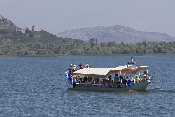 Boat on Skadar Lake, Montenegro, Europe