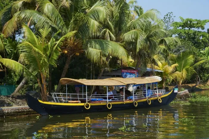 Framed Print : Boat for tourists on the Backwaters, Allepey, Kerala, India, Asia Framed Print : Boat for tourists on the Backwaters, Allepey, Kerala, India, Asia