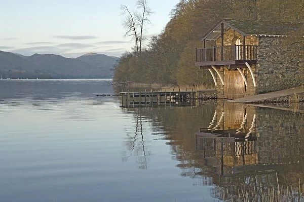 The Boathouse, Lake Ullswater, Lake District National Park, Cumbria, England
