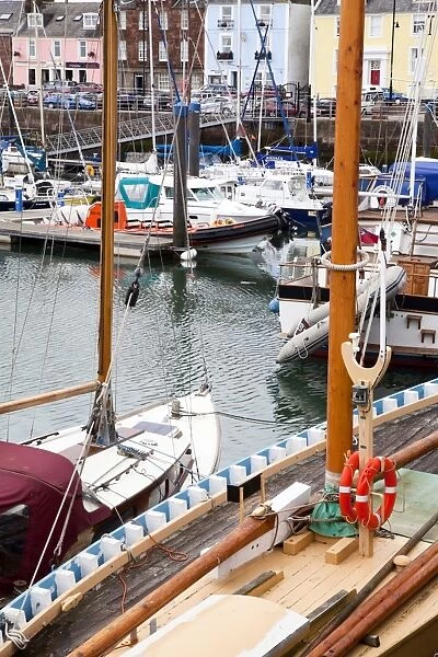 Boats at Arbroath Harbour, Arbroath, Angus, Scotland, United Kingdom, Europe