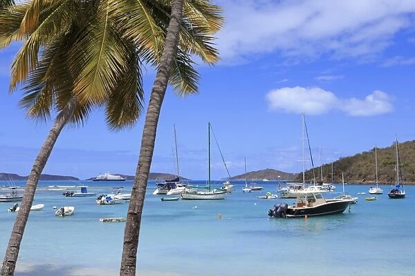 Boats in Cruz Bay, St. John, United States Virgin Islands, West Indies, Caribbean, Central America