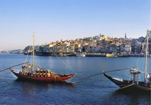 Boats on the Douro River, Porto, Portugal