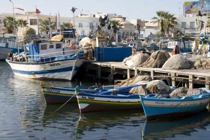 Framed Print : Boats and harbour, Mahdia, Tunisia, North Africa, Africa Framed Print : Boats and harbour, Mahdia, Tunisia, North Africa, Africa