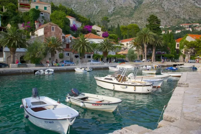 Framed Print : Boats in harbour, Mlini, Dubrovnik Riviera, Dalmatia, Croatia, Europe Framed Print : Boats in harbour, Mlini, Dubrovnik Riviera, Dalmatia, Croatia, Europe