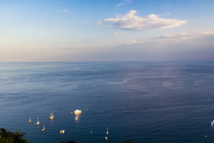 Framed Print : Boats on the Ionian Sea, part of the Mediterranean Sea at sunset, Taormina, East Coast of Sicily, Italy, Mediterranean, Europe Framed Print : Boats on the Ionian Sea, part of the Mediterranean Sea at sunset, Taormina, East Coast of Sicily, Italy, Mediterranean, Europe