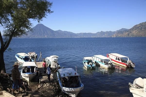 Boats, Lake Atitlan, Guatemala, Central America