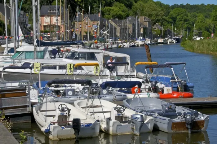 Framed Print : Boats in Marina, Banks of River Rance, Dinan, Cotes d Armor, Brittany, France, Europe Framed Print : Boats in Marina, Banks of River Rance, Dinan, Cotes d Armor, Brittany, France, Europe