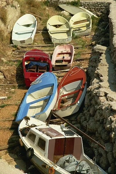 Boats, Sveta Nedelja, Hvar Island, Croatia, Europe