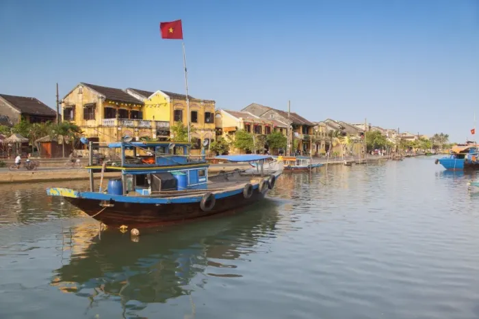 Framed Print : Boats on Thu Bon River, Hoi An, UNESCO World Heritage Site, Quang Nam, Vietnam, Indochina, Southeast Asia, Asia Framed Print : Boats on Thu Bon River, Hoi An, UNESCO World Heritage Site, Quang Nam, Vietnam, Indochina, Southeast Asia, Asia