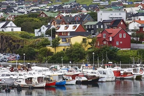 Boats in Torshavn, Faroe Islands, Kingdom of Denmark, Europe