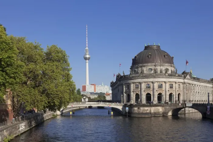 Framed Print : Bode Museum, Museum Island, UNESCO World Heritage Site, Spree River, TV Tower, Mitte Framed Print : Bode Museum, Museum Island, UNESCO World Heritage Site, Spree River, TV Tower, Mitte