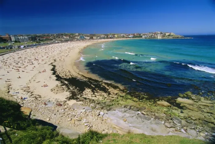 Framed Print : Bondi Beach, one of the citys southern ocean suburbs, Sydney, New South Wales Framed Print : Bondi Beach, one of the citys southern ocean suburbs, Sydney, New South Wales
