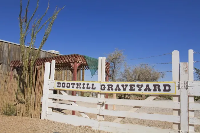 Framed Print : Boothill Graveyard Gate, Tombstone, Cochise County, Arizona, United States of America