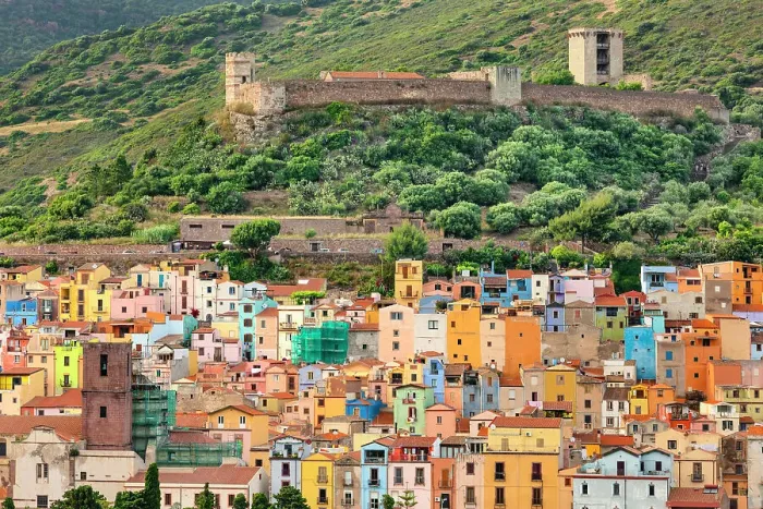 Framed Print : Bosa and Malaspina castle, Oristano district, Sardinia, Italy, Mediterranean, Europe Framed Print : Bosa and Malaspina castle, Oristano district, Sardinia, Italy, Mediterranean, Europe