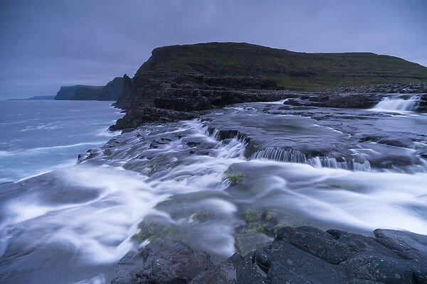 Bosdalafossur waterfall, Vagar island, Faroe Islands, Denmark