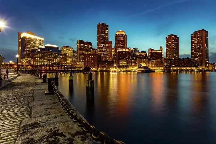 Framed Print : Boston Waterfront Skyline at Fan Pier, Boston, Massachusetts, New England, United States of America, North America Framed Print : Boston Waterfront Skyline at Fan Pier, Boston, Massachusetts, New England, United States of America, North America