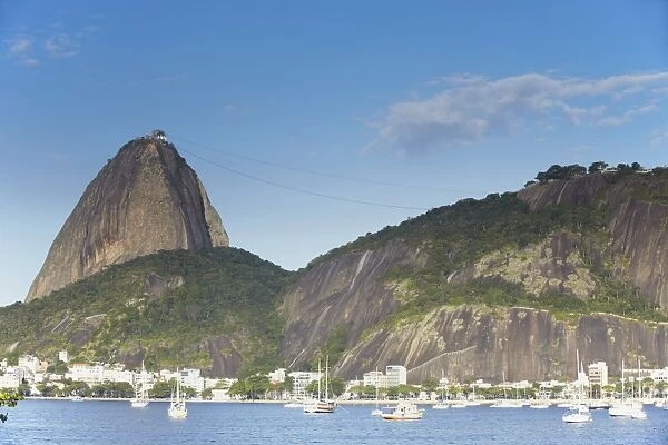 Botafogo Bay and Sugar Loaf Mountain (Pao de Acucar), Rio de Janeiro, Brazil, South America