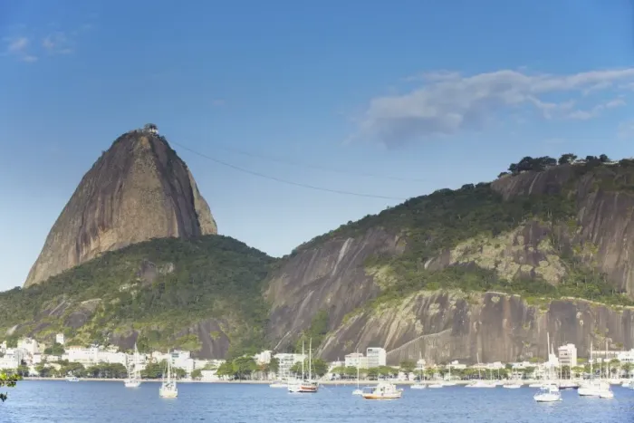 Framed Print : Botafogo Bay and Sugar Loaf Mountain (Pao de Acucar), Rio de Janeiro, Brazil, South America Framed Print : Botafogo Bay and Sugar Loaf Mountain (Pao de Acucar), Rio de Janeiro, Brazil, South America