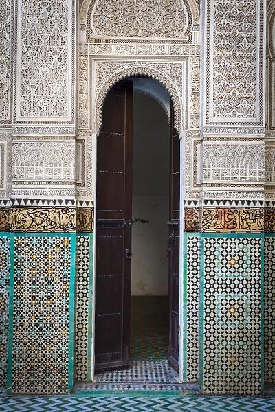 Bou Inania Medersa, Medina, UNESCO World Heritage Site, Meknes, Meknes-Tafilalet, Morocco, North Africa, Africa