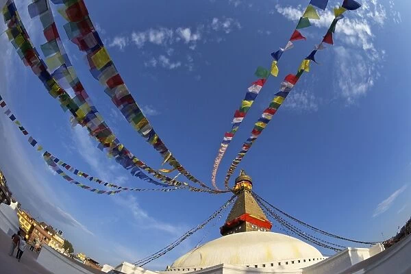 Boudhanath Stupa, UNESCO World Heritage Site, Kathmandu, Nepal, Asia