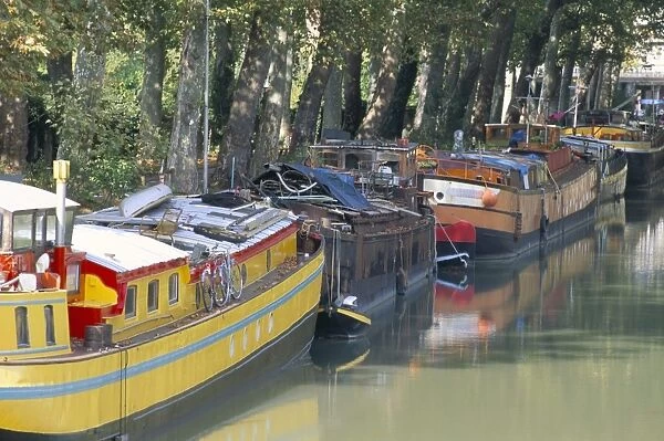 Boulevard de Monplaisir, Canal du Midi, UNESCO World Heritage Site, town of Toulouse